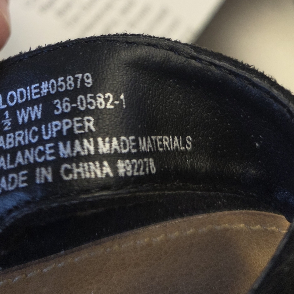 Comfortview Womens The Elodie Espadrille Shoe. Black 8.5 WW - Picture 7 of 7
